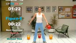 KETTLEBELL CARDIO Workout  ROUND 11 amp 12 Swing Clean amp Press Figure8 Snatch [upl. by Nyladam]