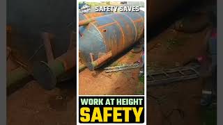 🏭உயரத்தில் பணிசெய்யும்போது பாதுகாப்பு⚠️👷‍♂️Height Work Safety🏗️🎥Safety Saves🎙️ shortsfeed [upl. by Edy]