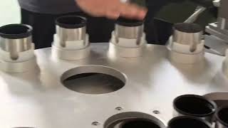 stainless steel thermos bottle flask manufacturing machine glue dispenser [upl. by Aralk977]