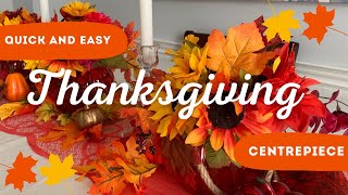 Quick DIY Thanksgiving Centrepiece thanksgiving flowers table [upl. by Ybreh858]