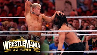 Roman Reigns vs Cody Rhodes  WWE Universal Championship Match WrestleMania 39 Sunday Highlights [upl. by Ahsina519]