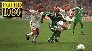 Nigeria  Denmark World Cup 1998  Full highlight  1080p HD  JayJay Okocha [upl. by Intirb]