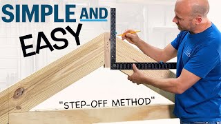 StepOff Method  Beginner Rafter Layout [upl. by Granese]