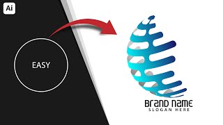 Logo Design Super Easy Techniques For Experts amp Beginners  Adobe Illustrator Tutorial [upl. by Gotthard]