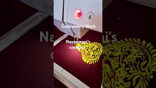 Machine Embroidery shorts shortvideo embroidery [upl. by Cott]