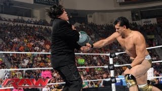 Alberto Del Rio attacks Ricardo Rodriguez Raw August 5 2013 [upl. by Mcdade]