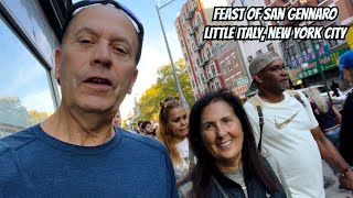 Feast of San Gennaro  Italian Festival in New York City [upl. by Yecaw177]