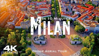 MILAN 🇮🇹 Milano Drone Aerial 4K  Lombardia Lombardy Italy Italia [upl. by Adanar291]