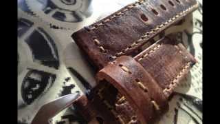 Uhrenarmbänder  Watchstrap im vintagelook von v7strap meine Kollektion [upl. by Otrebireh]