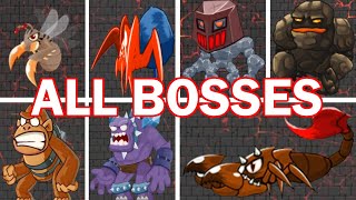 Super Bino Go  Beating ALL BOSSES  Fight All Bosses [upl. by Charisse870]