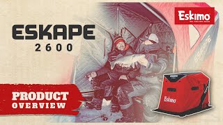 Eskimo ESKAPE 2600 FlipOver Ice Fishing Shelter [upl. by Enilecram]