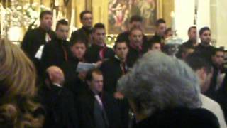 Cantan los benedictos semana santa bienvenida BADAJOZ [upl. by Deelaw441]