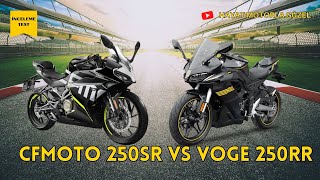 CF MOTO 250SR Sürüş Testi  Voge 250RR ile Karşılaştırdık  Hayat Motorla Güzel [upl. by Acirrehs]