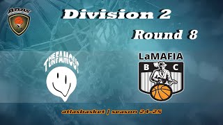 Atlasbasket  Div 2Round 8  THE UNFAMOUS vs LA MAFIA [upl. by Mailand561]