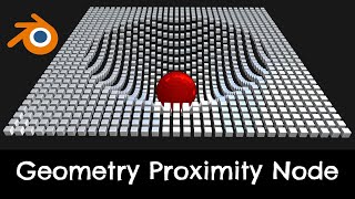 Geometry Proximity Node  Blender 34 Tutorial [upl. by Eckart]