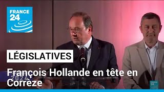 Législatives  François Hollande arrive en tête du premier tour en Corrèze avec 377 [upl. by Angel339]