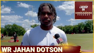 Washington Commanders Jahan Dotson on Getting Better in Year 3 and New Opportunities [upl. by Meeharb]