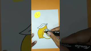 Lemon coloring is satisfyingshorts easydrawing art coloring satisfying [upl. by Adnahsam]