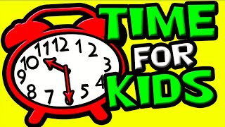 TELL TIME for Kids By the Hour amp Half Hour  Analog amp Digital Clocks [upl. by Mariann]