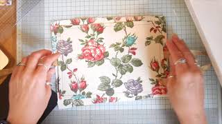 Tutorial Fabric Journal Cover [upl. by Yhtrod]