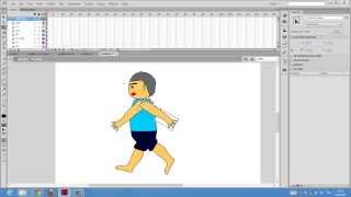 สอน Flash animation คนเดิน [upl. by Kennet]