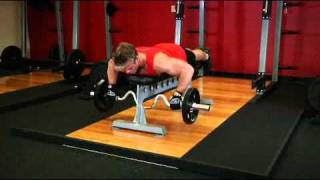 Lying Cambered Barbell Row Exercise Guide and Videomp4 [upl. by Abner]