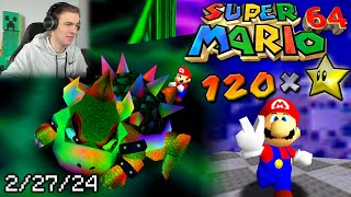 MORE 120 Star Speedrunning in Super Mario 64  gamerboy80 VODS 22724 [upl. by Oner]