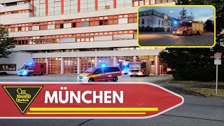 Einsatzfahrten  Feuerwachen München  Feuerwehr München  Löschzug FW9 [upl. by Simah]