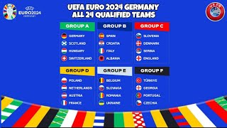 UEFA EURO 2024 All 24 Qualified Teams [upl. by Anauj576]