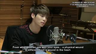 eng sub SHINee Jonghyun how to comfort someone Blue Night Radio [upl. by Kant]