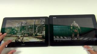 Acer Iconia Tab A700 vs Asus Transformer Pad TF300T [upl. by Alesandrini]