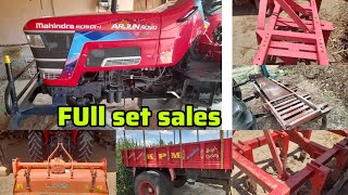 Mahindra Arjun 605 di I used second hand tractor tipper 59tyne bull rotavator heavy tipper sale [upl. by Kessia]