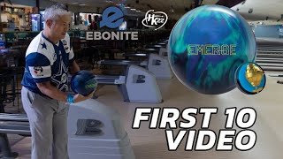 Ebonite Emerge Hybrid  First 10 w Dino Castillo [upl. by Fabe974]