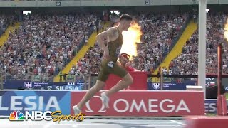 Jakob Ingebrigtsen on fire rips WORLD RECORD in 3000m at Diamond League Silesia  NBC Sports [upl. by Lemuela741]