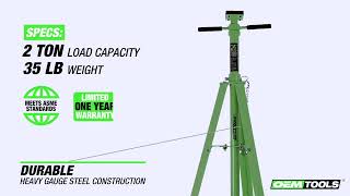 24849 2 Ton Underhoist Tripod Jack Stand [upl. by Ynohtnaleahcim]