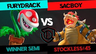 STOCKLESS 43 Winner Semi  Furydrack Piranha Plant vs SacBoY Bowser [upl. by Chimene]