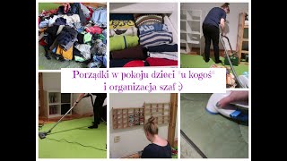 Porządki w pokoju dzieci quotu kogośquot 🧒 Organizacja szafy 🧦🩳Motywacyjne sprzątanie💪🏻 Uporządkowana [upl. by Betthezel]