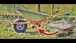 How to Make a Drill Powered Wheelbarrow at Home [upl. by Wyndham]