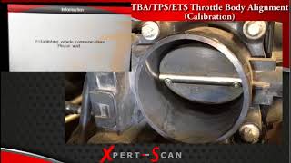 Xpert Scan TBATPSETS Throttle Body Alignment Calibration [upl. by Derte]