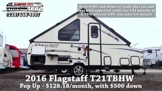 2016 Forest River Inc Flagstaff Hardside T21TBHW [upl. by Ermin]