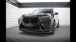 Maxton Design BMW X7 M Pack G07 Facelift Splitter Spoiler Voorspoiler Diffuser Sideskirt [upl. by Christoper54]