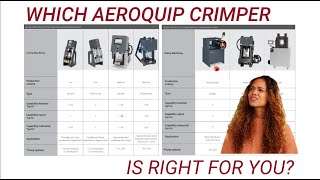 Aeroquip Hydraulic Hose Crimpers Explained ET1000 FT1187 T420 FT1380 FT1380E ET4001 FT1390 [upl. by Evonne]