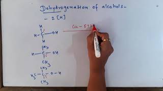 Dehydrogenation of alcohols Class XII [upl. by Eustashe]