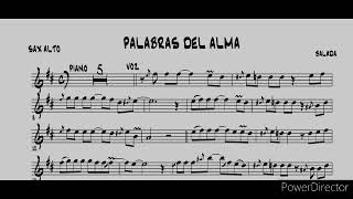 PALABRAS DEL ALMA PARTITURA PARA SAXO ALTO🎷🎶 [upl. by Oirifrop859]