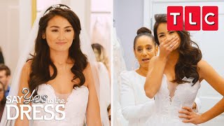 Bachelor Star Caila Finds Her Dream Dress  Say Yes to the Dress  TLC [upl. by Aihtnamas]