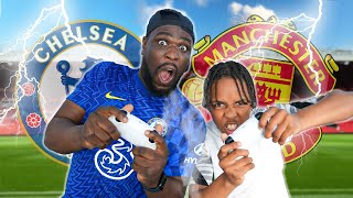 Dad vs Son Manchester United vs Chelsea PREMIER LEAGUE Prediction FIFA 22 GAMEPLAY MTG GAMING [upl. by Pesek]