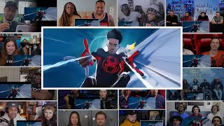 SpiderMan Across the SpiderVerse Trailer 2 Reaction Mashup  Reaction Mashup  Mashup [upl. by Donal]