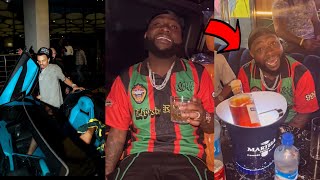 Davido PARTY with YG Marley like Wizkid and Asake as He Congratulate Osimhen [upl. by Haily]