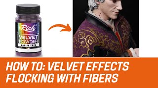 Painting tutorial for Astarion  Part 3 How to velvet effects using flocking with fibers [upl. by Tteragram]