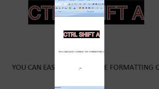 Change Letter Format In Ms Word dailyshorts viralshorts trendingshorts word trending [upl. by Nagyam]